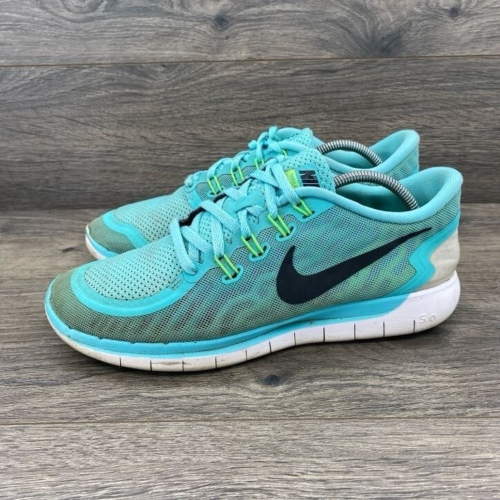 Nike Free 5.0 Women's Running Sneakers Shoes Size US 8.5 Turquoise 724383-400
